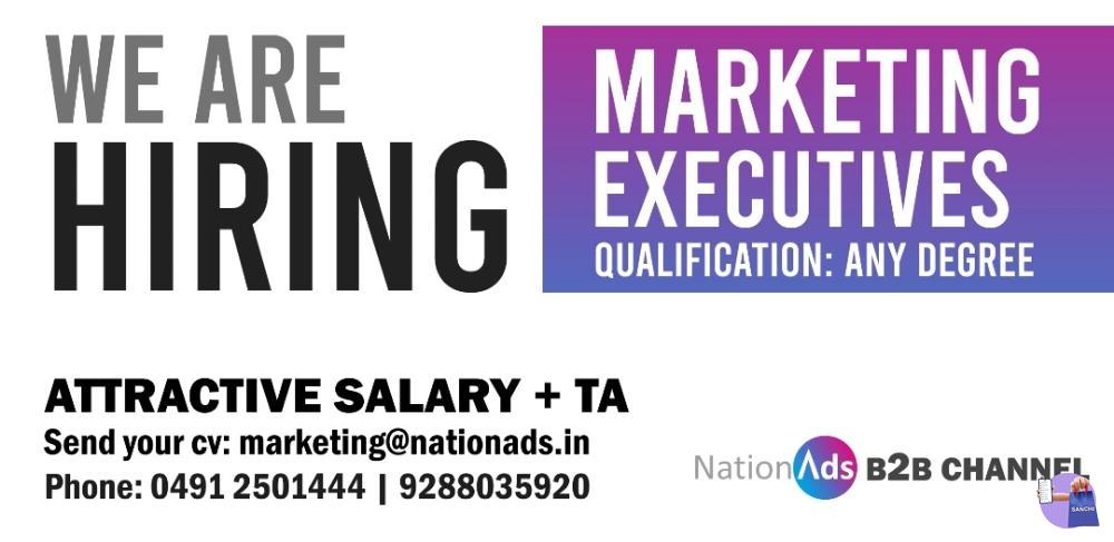 WANTED MARKETING EXECUTIVE