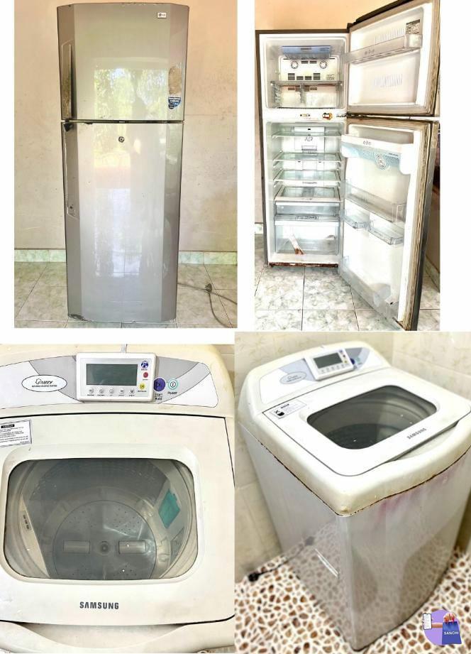305 ltr LG Fridge & Samsung Washing Machine
